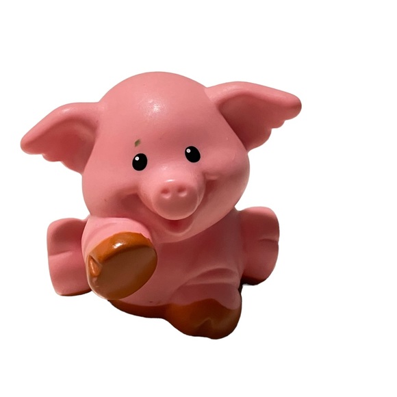 Fisher-Price Little People Animal Figures Giraffe Polar Bear and Pig Lot of 3 - Picture 3 of 4